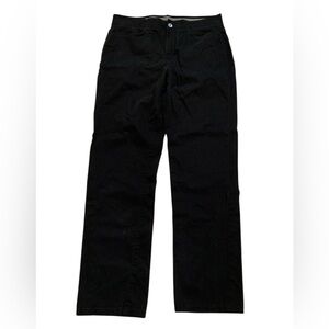 💜 Denver Hayes Men's Black Straight Leg Pants 32x30 | Stretch Chino Workwear